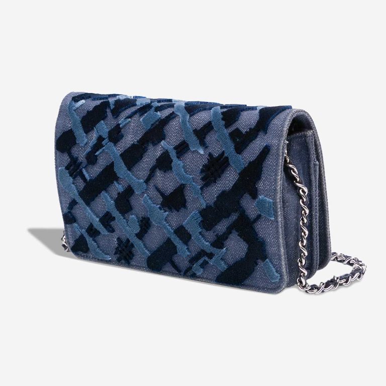 Chanel Wallet On Chain Denim / Velvet Blue | Sell your designer bag