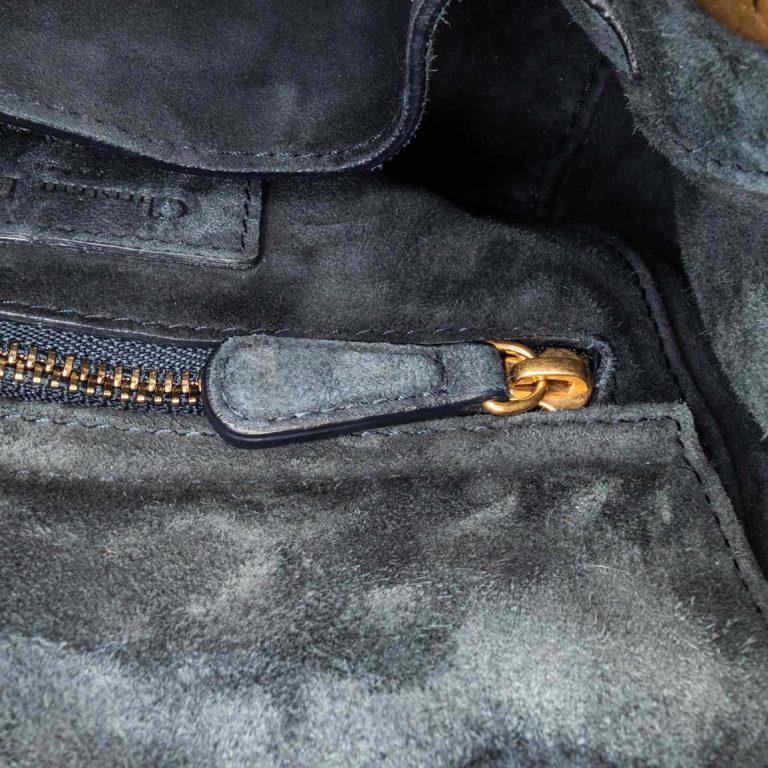 Dior Lady Mini Denim / Studs Dark Blue Signs of wear | Sell your designer bag