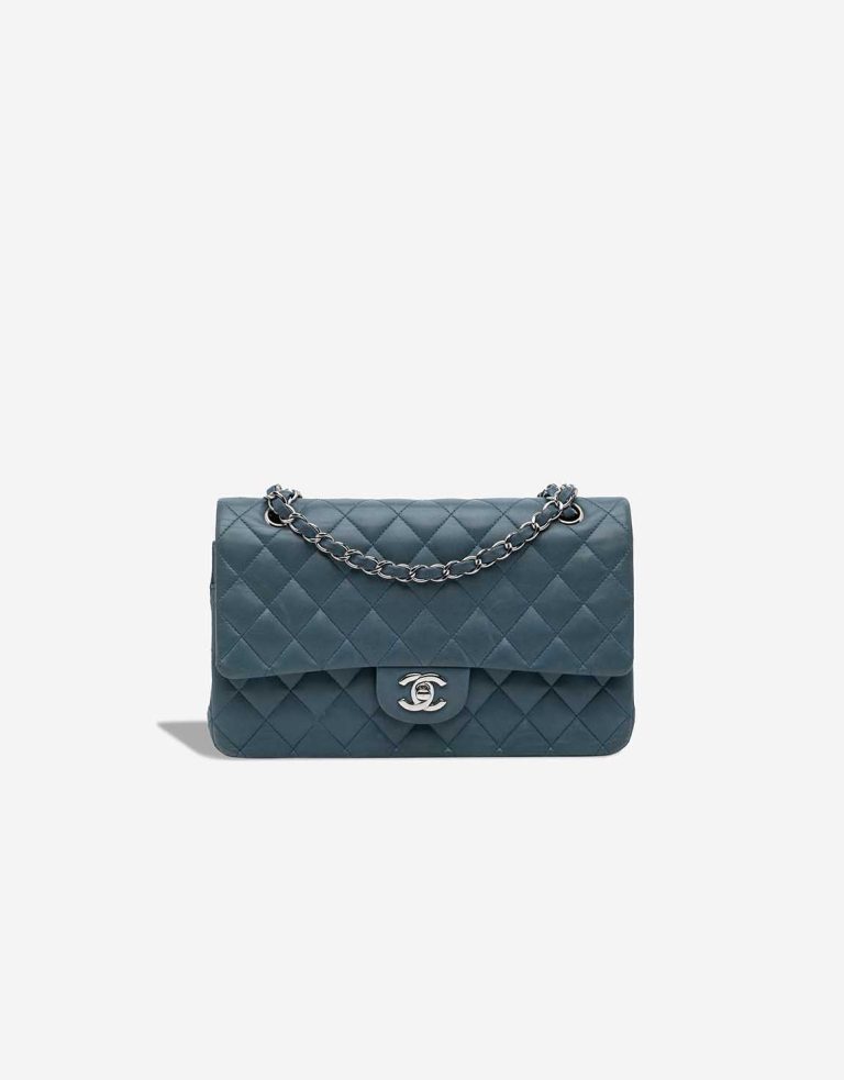 Chanel Timeless Medium Lamb Blue Front | Sell your designer bag