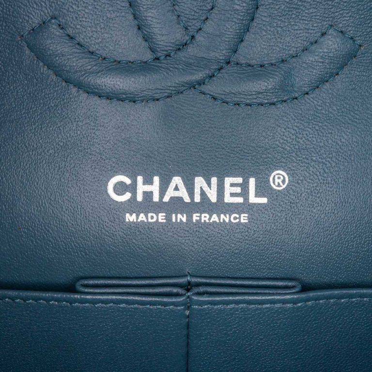 Chanel Timeless Medium Lamb Blue Logo | Sell your designer bag