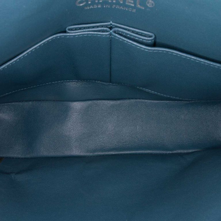 Chanel Timeless Medium Lamb Blue Logo | Sell your designer bag