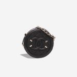 Chanel Filigree Round Clutch Caviar Black Front | Sell your designer bag