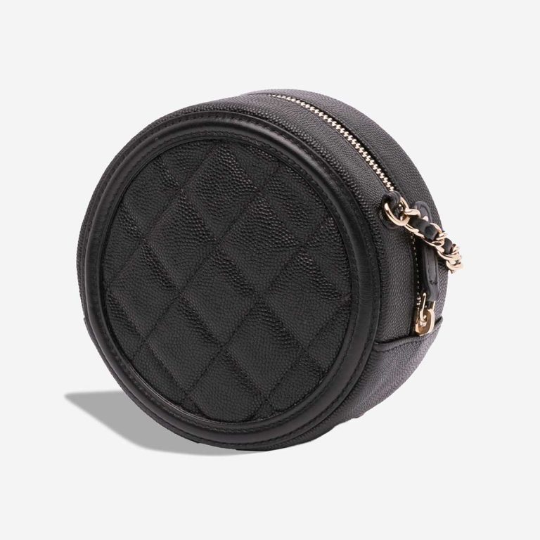 Chanel Filigree Round Clutch Caviar Black | Sell your designer bag