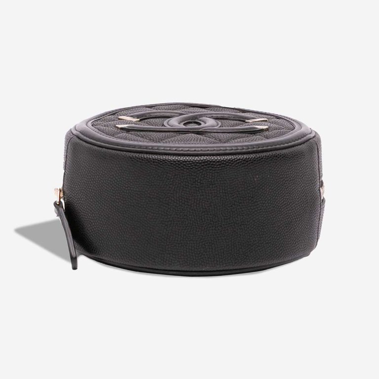 Chanel Filigree Round Clutch Caviar Black | Sell your designer bag