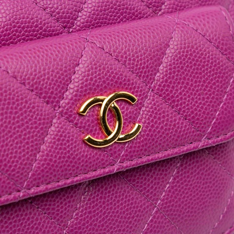 Chanel Timeless Hobo Caviar Purple Front | Sell your designer bag
