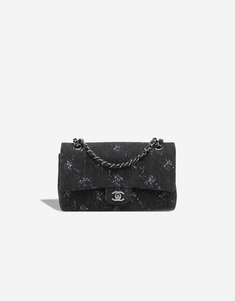 Chanel Timeless Medium Denim Black Front | Sell your designer bag