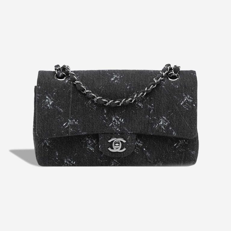 Chanel Timeless Medium Denim Black Front | Sell your designer bag