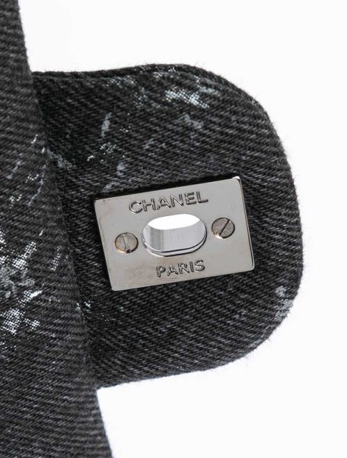 Chanel Timeless Medium Denim Black Closing System | Sell your designer bag