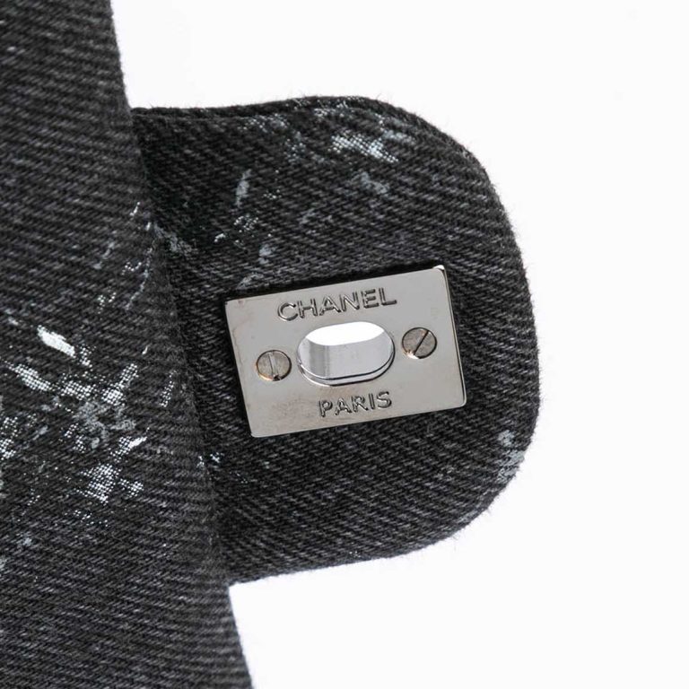 Chanel Timeless Medium Denim Black Front | Sell your designer bag
