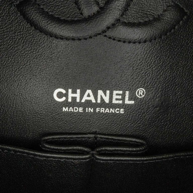 Chanel Timeless Medium Denim Black Logo | Sell your designer bag