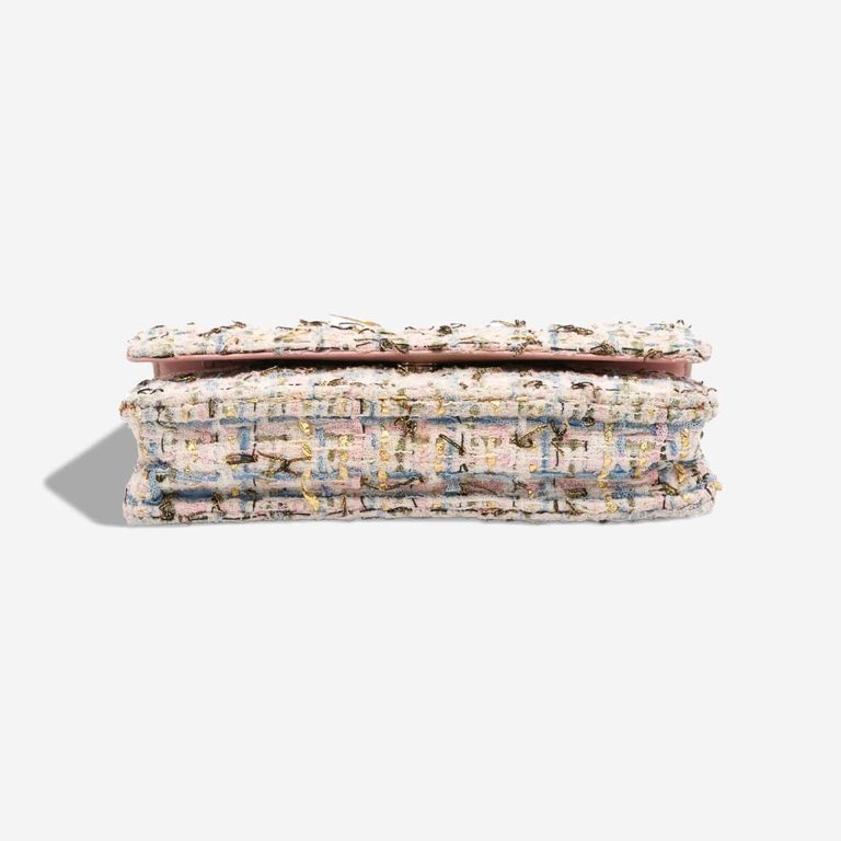 Chanel Wallet On Chain Tweed Light Pink / Blue / Gold | Sell your designer bag