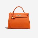 Hermès Kelly 32 Togo Orange H Front | Sell your designer bag