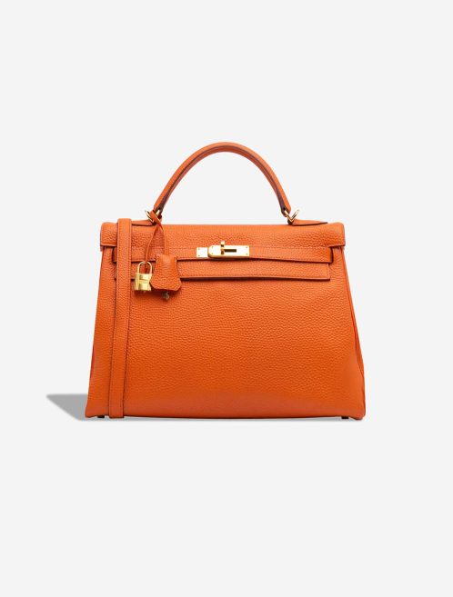 Hermès Kelly 32 Togo Orange H Front | Sell your designer bag