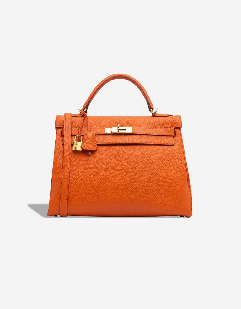 Hermès Kelly 32 Togo Orange H Front | Sell your designer bag