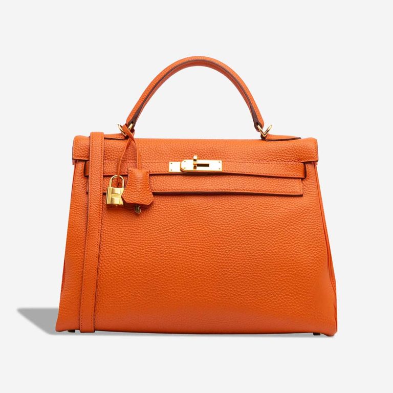 Hermès Kelly 32 Togo Orange H Front | Sell your designer bag