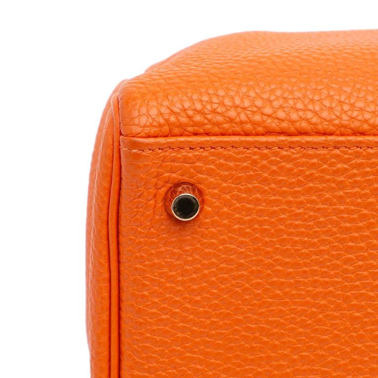 Hermès Kelly 32 Togo Orange H Signs of wear | Sell your designer bag