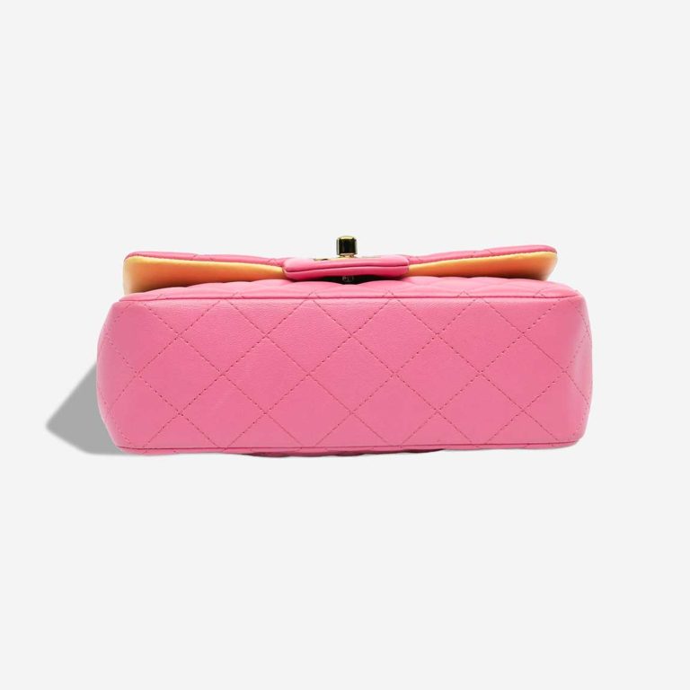 Chanel Timeless Single Flap Mini Rectangular Lamb Pink / Yellow | Sell your designer bag