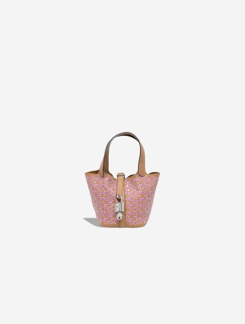 Hermès Picotin Micro Lucky Daisy Swift Chai / Rose / White Front | Sell your designer bag
