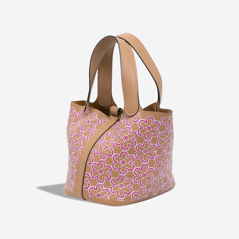 Hermès Picotin Micro Lucky Daisy Swift Chai / Rose / White | Sell your designer bag