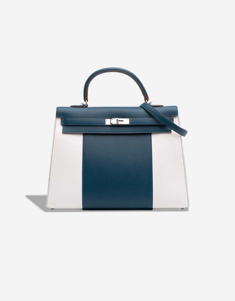 Hermès Kelly Flag 35 Epsom Colvert / White Front | Sell your designer bag
