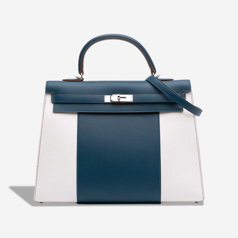 Hermès Kelly Flag 35 Epsom Colvert / White Front | Sell your designer bag