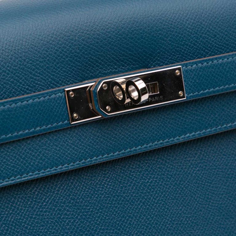 Hermès Kelly Flag 35 Epsom Colvert / White Closing System | Sell your designer bag