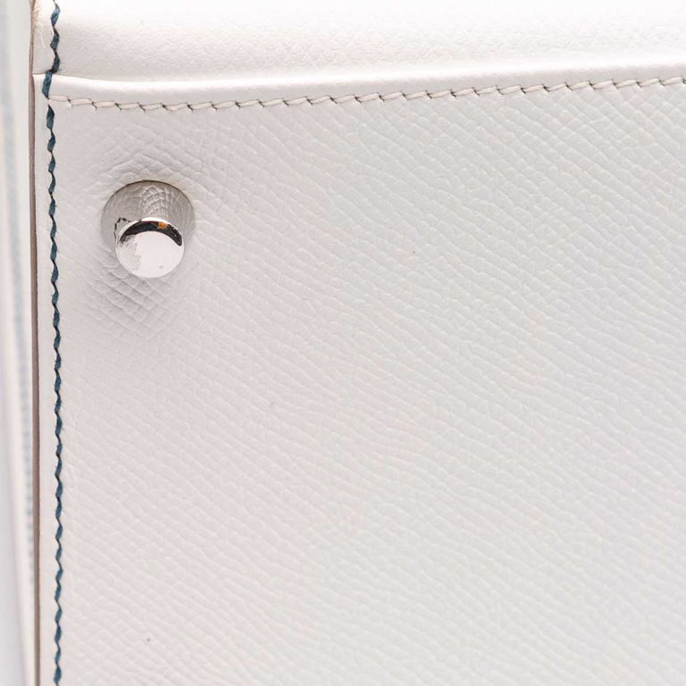 Hermès Kelly Flag 35 Epsom Colvert / White Signs of wear | Sell your designer bag