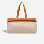 Hermès Herbag Cabas MM Toile / Vache Hunter Gold / Sable Naturel Front | Sell your designer bag