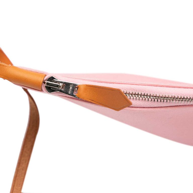 Hermès Herbag 39 Toile / Vache Hunter Gold / Rose Sakura Signs of wear | Sell your designer bag