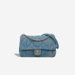 Chanel Mood Flap Bag Mini Rectangular Denim Blue / Multicolour Front | Sell your designer bag