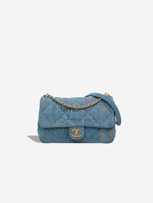 Chanel Mood Flap Bag Mini Rectangular Denim Blue / Multicolour Front | Sell your designer bag