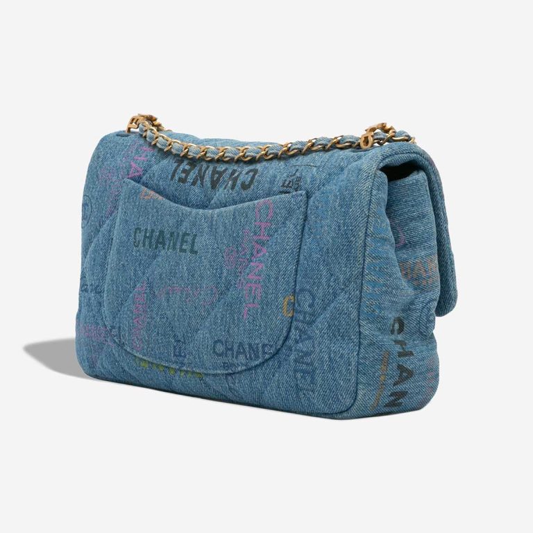 Chanel Mood Flap Bag Mini Rectangular Denim Blue / Multicolour Inside | Sell your designer bag