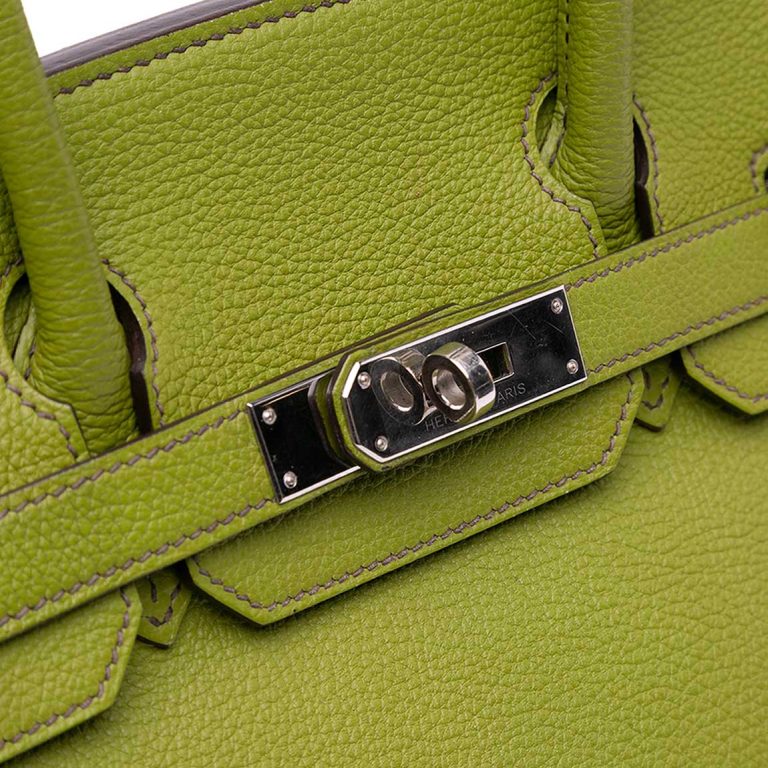 Hermès Birkin 30 Togo Vert Chartreuse Front | Sell your designer bag