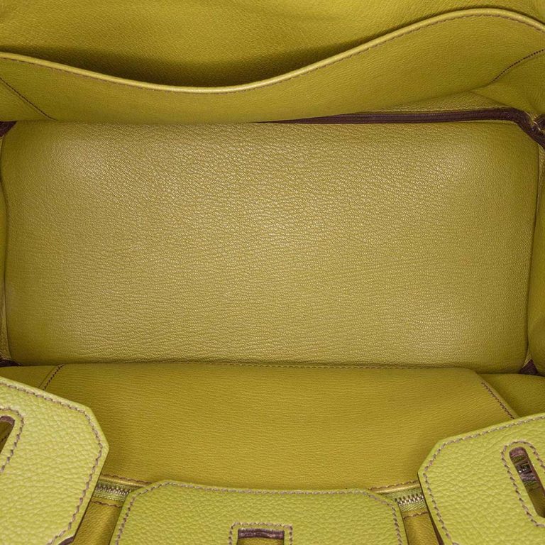 Hermès Birkin 30 Togo Vert Chartreuse Inside | Sell your designer bag
