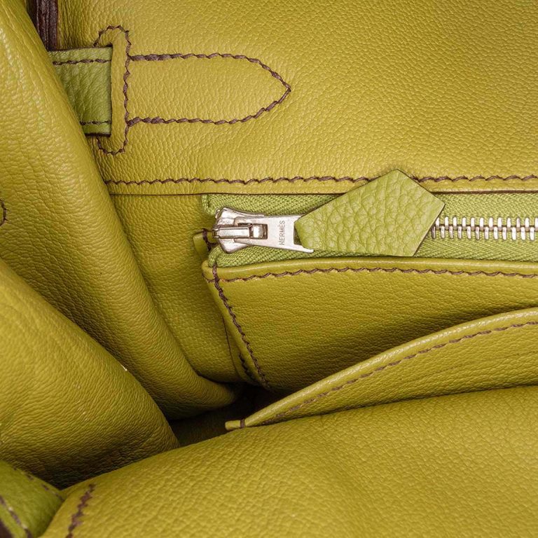 Hermès Birkin 30 Togo Vert Chartreuse Signs of wear | Sell your designer bag
