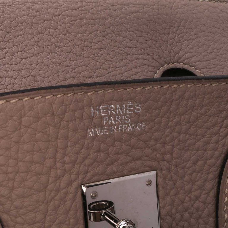 Hermès Birkin 35 Togo Gris Tourterelle Logo | Sell your designer bag