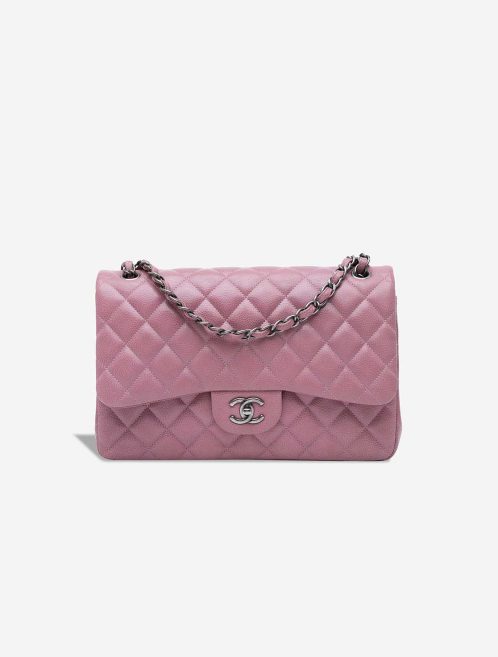 Chanel Timeless Jumbo Caviar Violet Front | Sell your designer bag