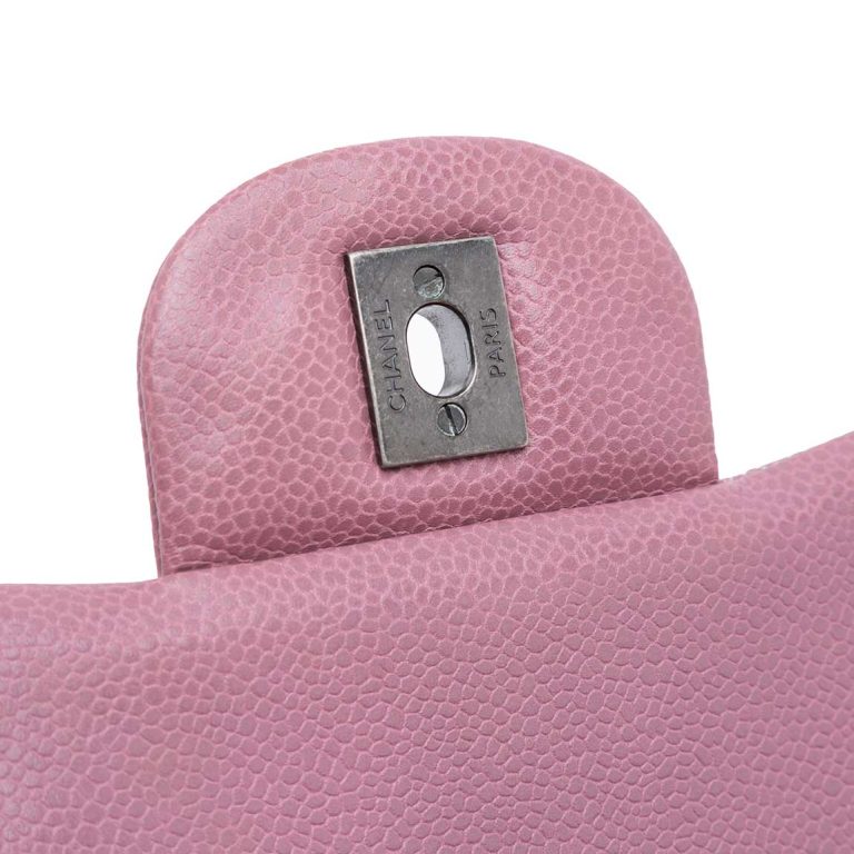 Chanel Timeless Jumbo Caviar Violet Front | Sell your designer bag