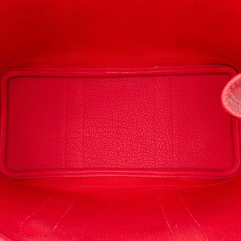 Hermès Garden Party 30 Toile / Veau Négonda Rouge Pivoine Inside | Sell your designer bag