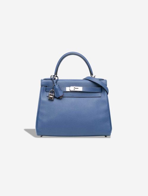 Hermès Kelly 28 Togo Bleu Paradise / Rouge Tomate Front | Sell your designer bag
