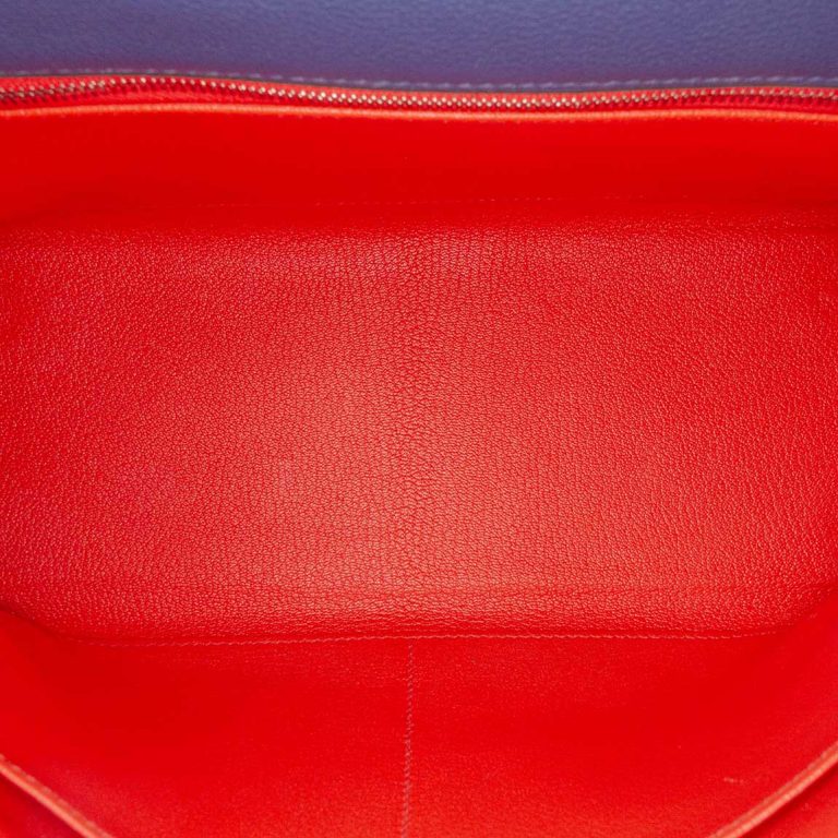 Hermès Kelly 28 Togo Bleu Paradise / Rouge Tomate Inside | Sell your designer bag