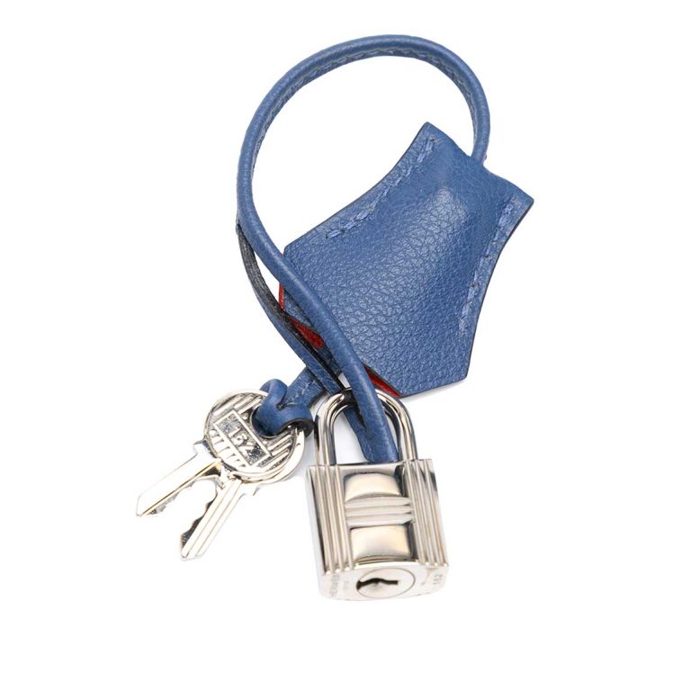 Hermès Kelly 28 Togo Bleu Paradise / Rouge Tomate Signs of wear | Sell your designer bag