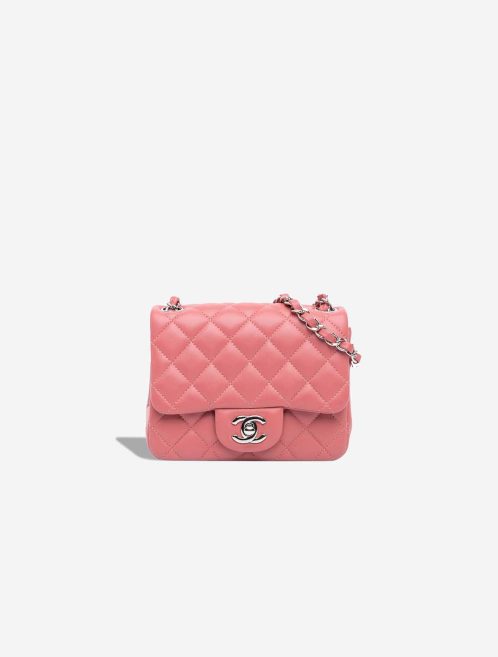 Chanel Timeless Mini Square Lamb Pink Front | Sell your designer bag