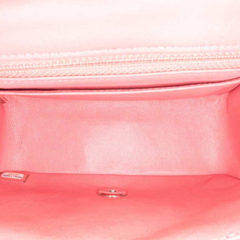Chanel Timeless Mini Square Lamb Pink Front | Sell your designer bag