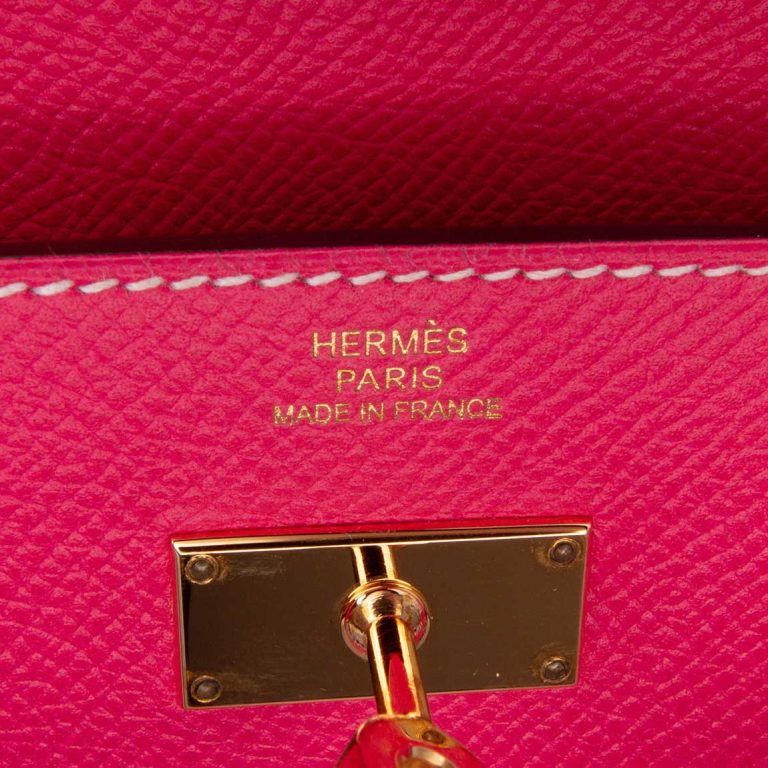 Hermès Kelly Long Wallet Epsom Rose Tyrien Logo | Sell your designer bag