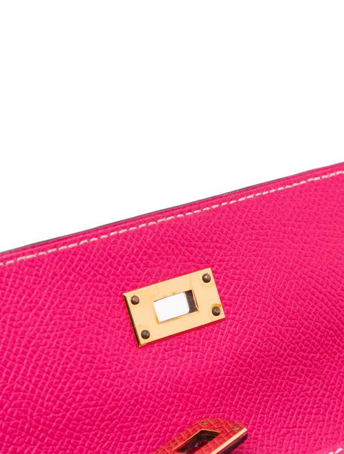Hermès Kelly Long Wallet Epsom Rose Tyrien Signs of wear | Sell your designer bag