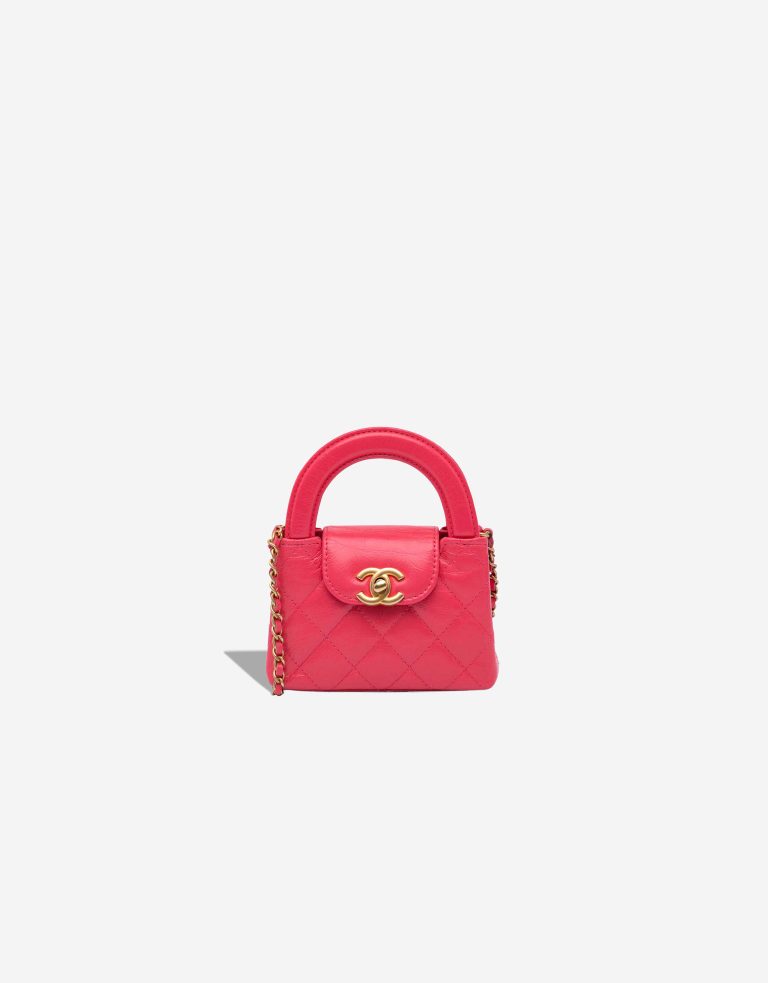 Chanel Kelly Micro Crinkled Calf Pink Front | Sell your designer bag