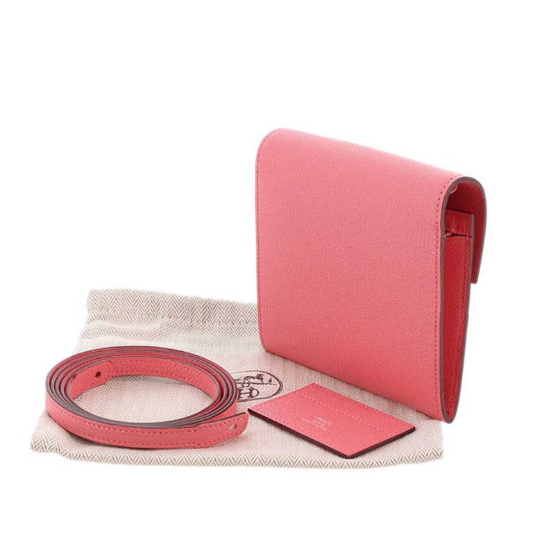 Pre-owned Hermès bag Cinhetic To Go Epsom Rose Confetti Pink | Sell your designer bag on Saclab.com