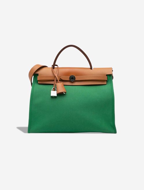 Hermès Herbag 31 Toile / Vache Hunter Bambou Front | Sell your designer bag