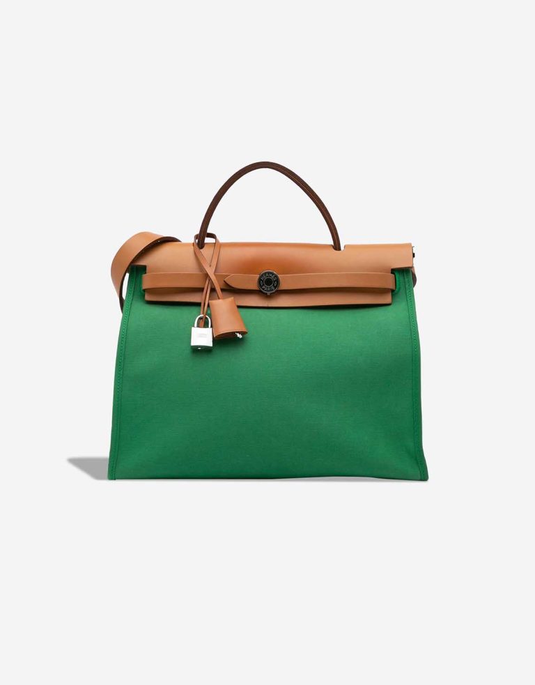 Hermès Herbag 31 Toile / Vache Hunter Bambou Front | Sell your designer bag